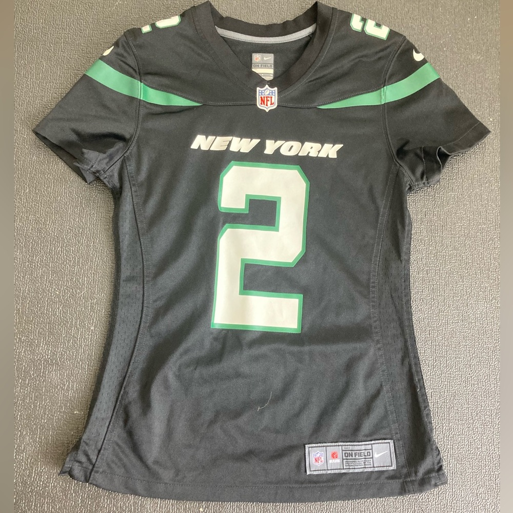 Women's New York Jets Zach Wilson #2 Nike Stealth Black Legend Jersey Small